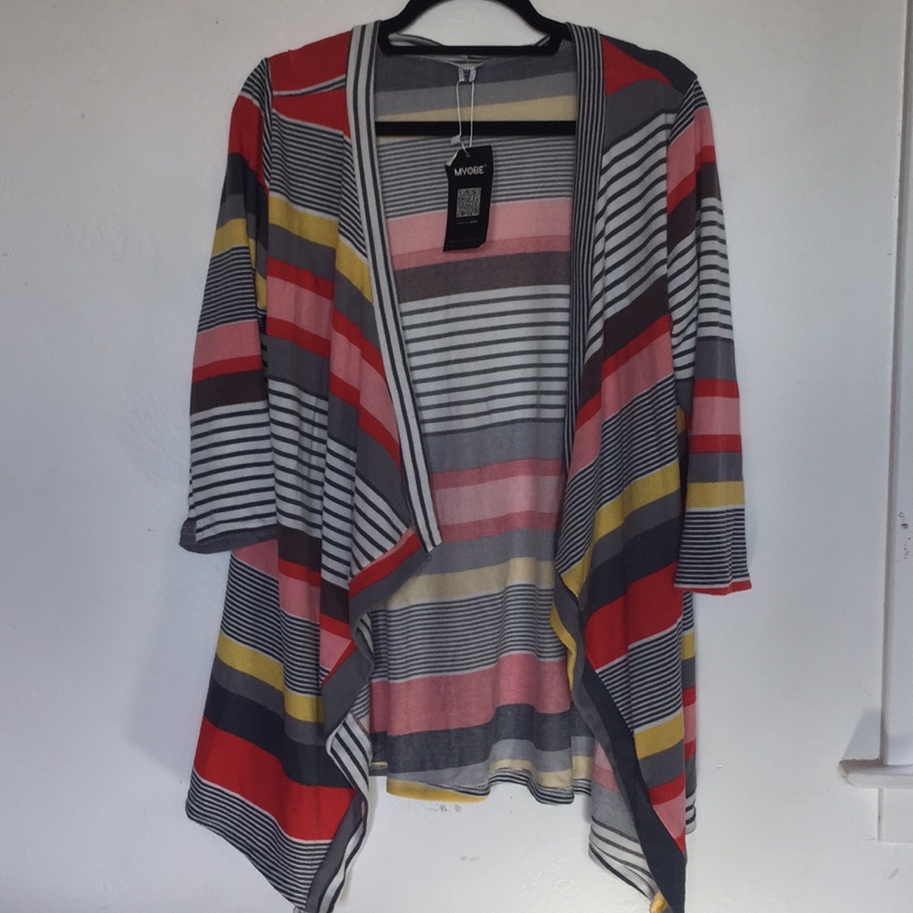 New myobe open cardigan